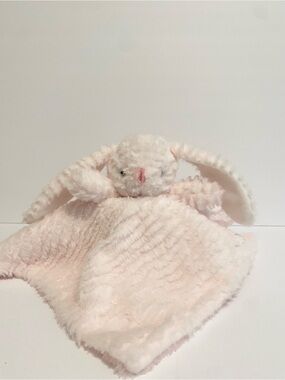 Baby Mode Pink Bunny Rabbit Lovey Security Blanket Plush Cuddle Toy Lovie Girl